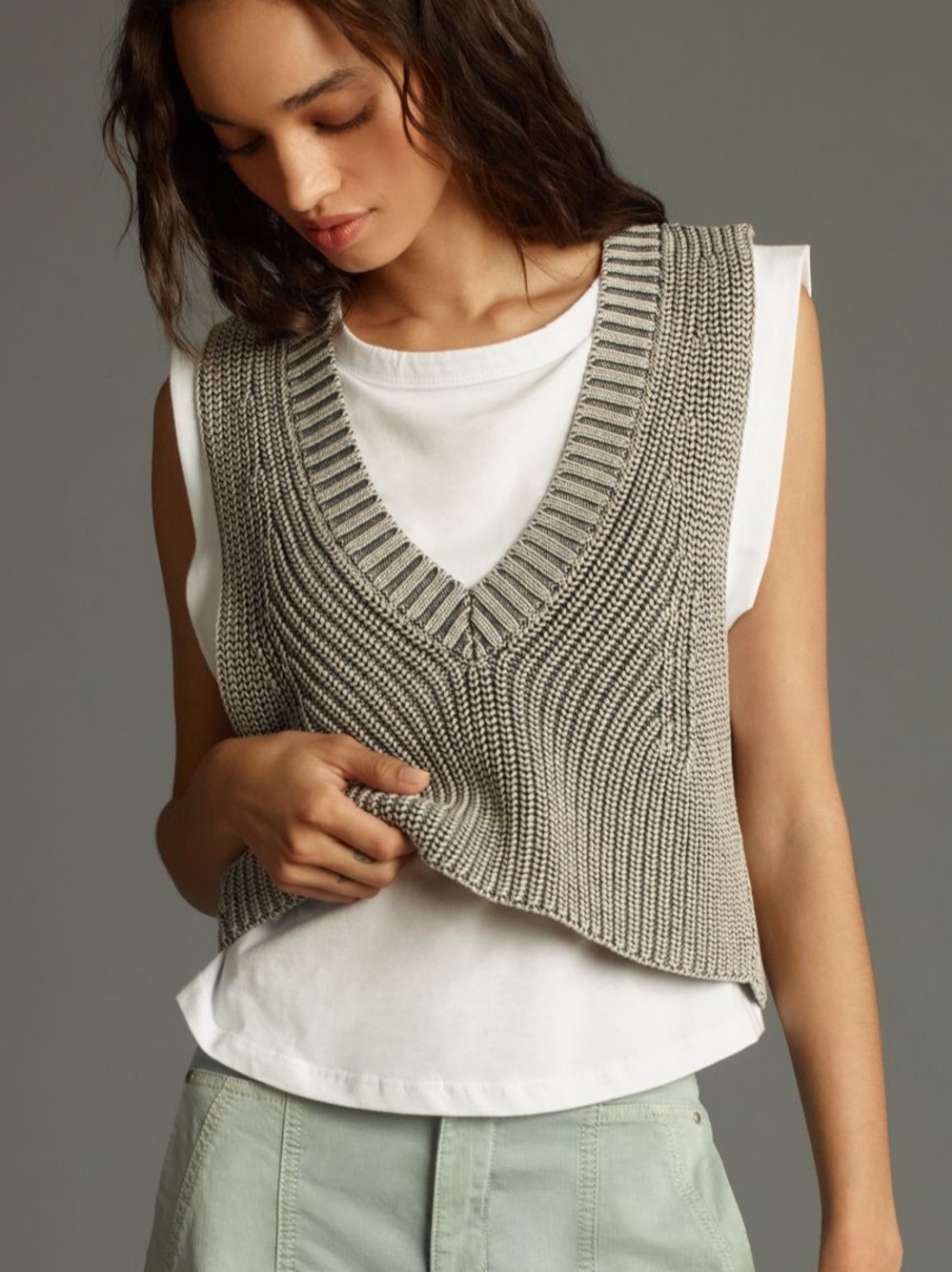 Pilcro Twofer Sweater Tee NWT